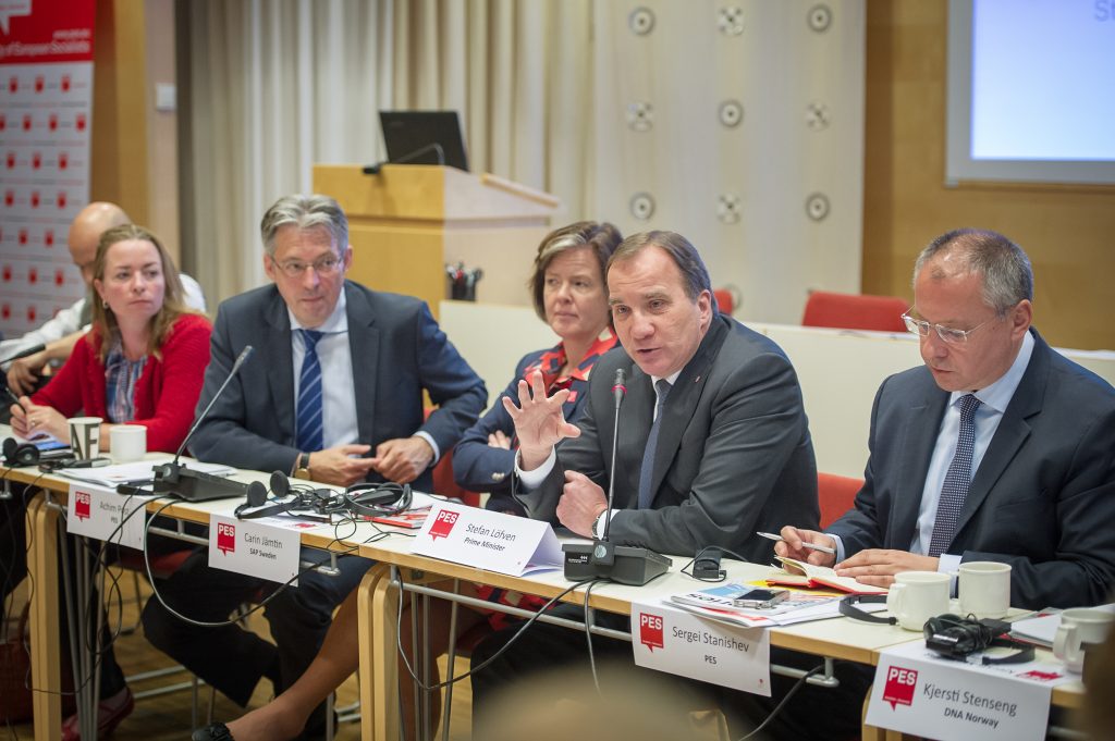 Stefan Löfven, Prime Minister. PES Conference of Secretaries General 27-28 april 2015, Stockholm
