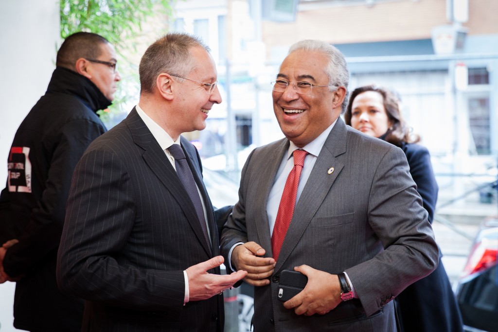 2016_07_03 PES pre-EU Council Meeting, Brussels, Belgium 7 March 2016
Sergei Stanishev and Antonio Costa
Photo: PES