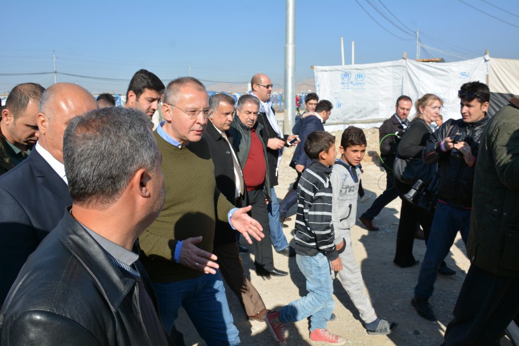 PES delegation visits Daesh frontline near Kirkuk, Iraqi Kurdistan