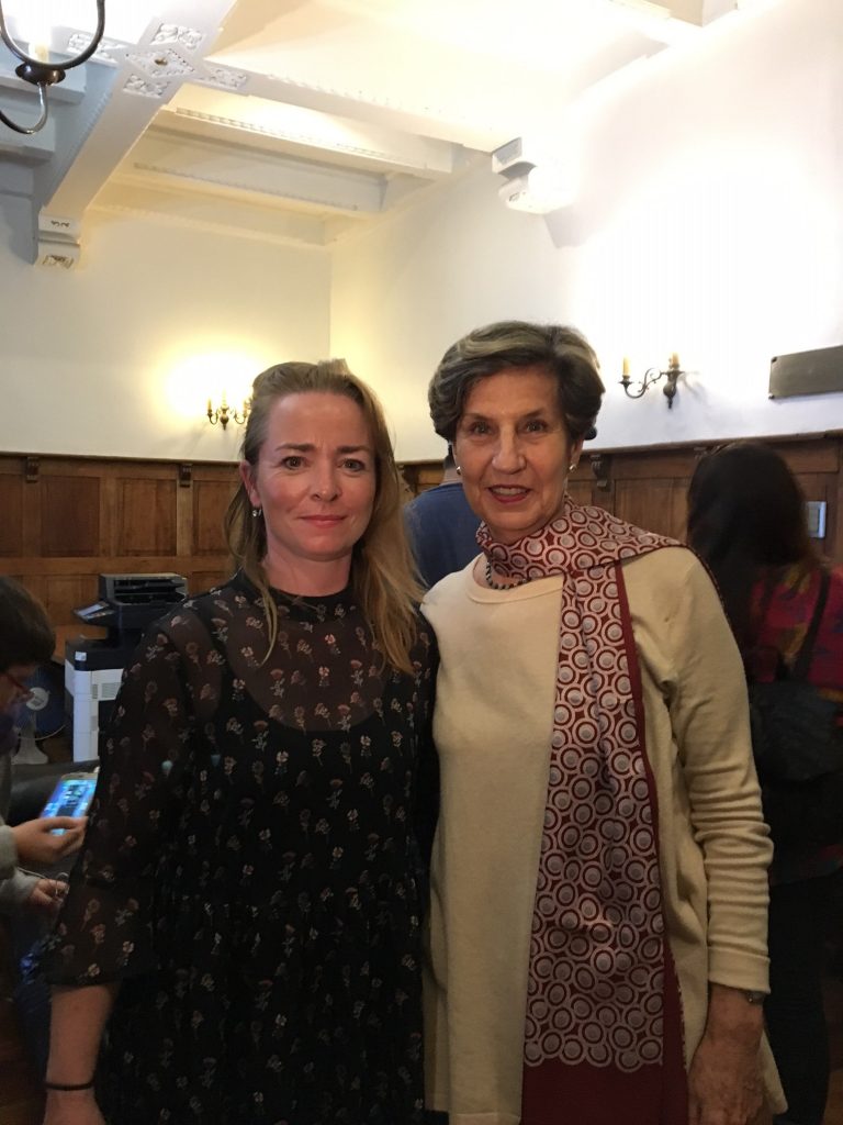 Deputy Secretary General Marije Laffeber meets Isabel Allende, President of the PS in Chile and daughter of Salvador Allende.
